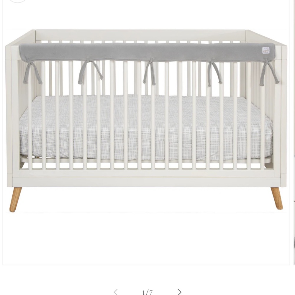 2 long and 2 short Crib wraps baby crib protectors Navy Blue